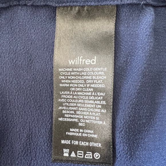 “SALE” Wilfred Aritzia Faun Pants - Navy SOLD OUT SZ L - Picture 8 of 10